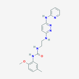 1-(2-Methoxy-5-methylphenyl)-3-(2-((6-(pyridin-2-ylamino)pyridazin-3-yl)amino)ethyl)urea