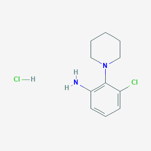 3-Chloro-2-piperidin-1-ylaniline;hydrochloride