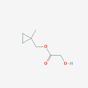 molecular formula C7H12O3 B2659519 (1-Methylcyclopropyl)methyl 2-hydroxyacetate CAS No. 1870150-09-6