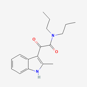 molecular formula C17H22N2O2 B2659543 2-(2-甲基-1H-吲哚-3-基)-2-氧代-N,N-二丙基乙酰胺 CAS No. 852368-35-5