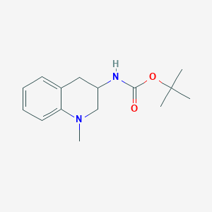 molecular formula C15H22N2O2 B2659556 tert-Butyl N-(1-methyl-1,2,3,4-tetrahydroquinolin-3-yl)carbamate CAS No. 1034770-97-2
