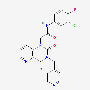 N-(3-chloro-4-fluorophenyl)-2-(2,4-dioxo-3-(pyridin-4-ylmethyl)-3,4-dihydropyrido[3,2-d]pyrimidin-1(2H)-yl)acetamide
