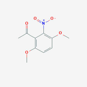 molecular formula C10H11NO5 B2659562 1-(3,6-Dimethoxy-2-nitrophenyl)ethanone CAS No. 90923-05-0
