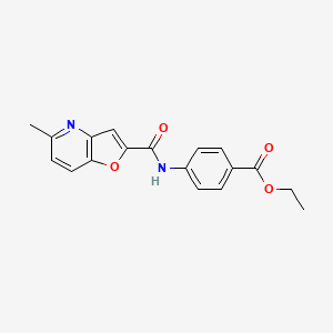 Ethyl 4-(5-methylfuro[3,2-b]pyridine-2-carboxamido)benzoate