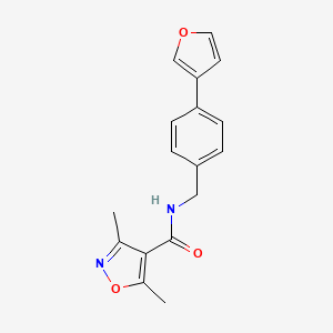 N-(4-(furan-3-yl)benzyl)-3,5-dimethylisoxazole-4-carboxamide