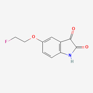 molecular formula C10H8FNO3 B2659589 5-(2-氟乙氧基)吲哚-2,3-二酮 CAS No. 2169409-16-7