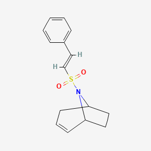 (1R,5S)-8-((E)-styrylsulfonyl)-8-azabicyclo[3.2.1]oct-2-ene