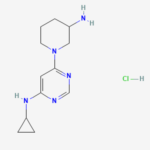 6-(3-Aminopiperidin-1-yl)-N-cyclopropylpyrimidin-4-amine hydrochloride