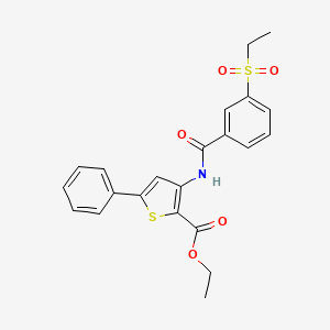 Ethyl 3-(3-(ethylsulfonyl)benzamido)-5-phenylthiophene-2-carboxylate