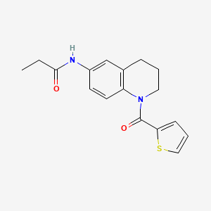 N-(1-(thiophene-2-carbonyl)-1,2,3,4-tetrahydroquinolin-6-yl)propionamide