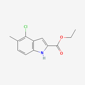 molecular formula C12H12ClNO2 B2659638 Ethyl 4-chloro-5-methyl-1H-indole-2-carboxylate CAS No. 1352895-12-5