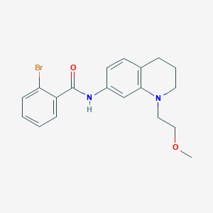 molecular formula C19H21BrN2O2 B2659701 2-bromo-N-(1-(2-methoxyethyl)-1,2,3,4-tetrahydroquinolin-7-yl)benzamide CAS No. 1172081-05-8