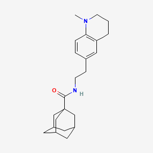 molecular formula C23H32N2O B2659702 N-[2-(1-methyl-1,2,3,4-tetrahydroquinolin-6-yl)ethyl]adamantane-1-carboxamide CAS No. 946280-71-3