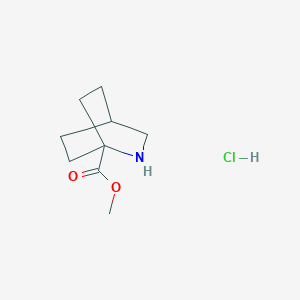 molecular formula C9H16ClNO2 B2659709 甲基 2-氮杂双环[2.2.2]辛烷-1-羧酸酯 盐酸盐 CAS No. 2243516-30-3