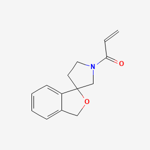 molecular formula C14H15NO2 B2659716 1-Spiro[1H-2-benzofuran-3,3'-pyrrolidine]-1'-ylprop-2-en-1-one CAS No. 2176573-27-4