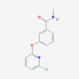 molecular formula C13H11ClN2O2 B2659746 3-[(6-chloro-2-pyridinyl)oxy]-N-methylbenzenecarboxamide CAS No. 81784-59-0