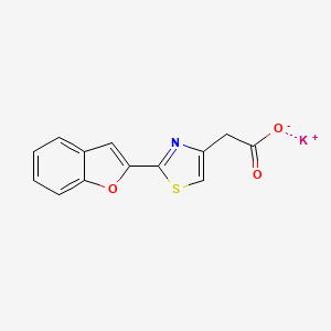 molecular formula C13H8KNO3S B2659747 Potassium;2-[2-(1-benzofuran-2-yl)-1,3-thiazol-4-yl]acetate CAS No. 2171992-19-9