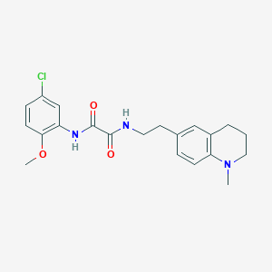 B2659773 N1-(5-chloro-2-methoxyphenyl)-N2-(2-(1-methyl-1,2,3,4-tetrahydroquinolin-6-yl)ethyl)oxalamide CAS No. 946363-31-1