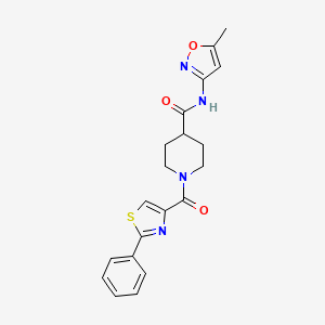 N-(5-methylisoxazol-3-yl)-1-(2-phenylthiazole-4-carbonyl)piperidine-4-carboxamide