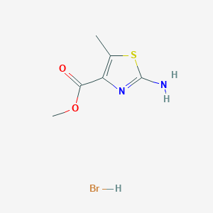 Methyl 2-amino-5-methyl-1,3-thiazole-4-carboxylate;hydrobromide