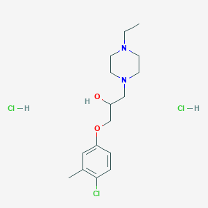 1-(4-Chloro-3-methylphenoxy)-3-(4-ethylpiperazin-1-yl)propan-2-ol dihydrochloride
