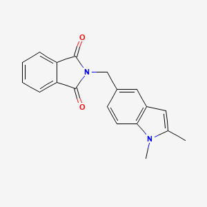 molecular formula C19H16N2O2 B2659789 2-[(1,2-二甲基吲哚-5-基)甲基]异吲哚-1,3-二酮 CAS No. 58867-55-3