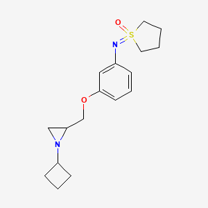 1-[3-[(1-Cyclobutylaziridin-2-yl)methoxy]phenyl]iminothiolane 1-oxide