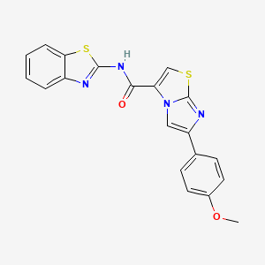 N-(benzo[d]thiazol-2-yl)-6-(4-methoxyphenyl)imidazo[2,1-b]thiazole-3-carboxamide