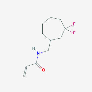N-[(3,3-Difluorocycloheptyl)methyl]prop-2-enamide