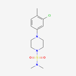 4-(3-chloro-4-methylphenyl)-N,N-dimethylpiperazine-1-sulfonamide