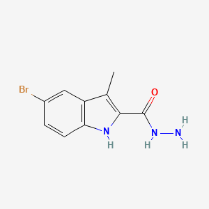 molecular formula C10H10BrN3O B2659833 5-bromo-3-methyl-1H-indole-2-carbohydrazide CAS No. 70070-25-6