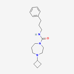 4-cyclobutyl-N-(3-phenylpropyl)-1,4-diazepane-1-carboxamide