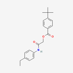 molecular formula C21H25NO3 B2659846 [2-(4-乙基苯胺基)-2-氧乙基] 4-叔丁基苯甲酸酯 CAS No. 387841-93-2
