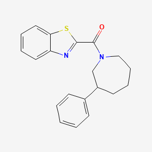 molecular formula C20H20N2OS B2659853 苯并[d]噻唑-2-基(3-苯基吖啶-1-基)甲酮 CAS No. 1706242-80-9