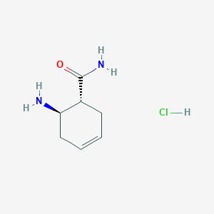 rac-(1R,6R)-6-Amino-3-cyclohexene-1-carboxamide hydrochloride