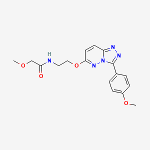 2-methoxy-N-(2-((3-(4-methoxyphenyl)-[1,2,4]triazolo[4,3-b]pyridazin-6-yl)oxy)ethyl)acetamide