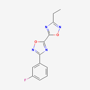3-Ethyl-3'-(3-fluorophenyl)-5,5'-bi-1,2,4-oxadiazole