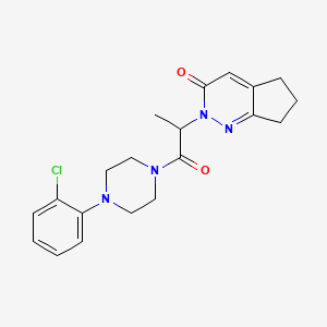 2-(1-(4-(2-chlorophenyl)piperazin-1-yl)-1-oxopropan-2-yl)-6,7-dihydro-2H-cyclopenta[c]pyridazin-3(5H)-one