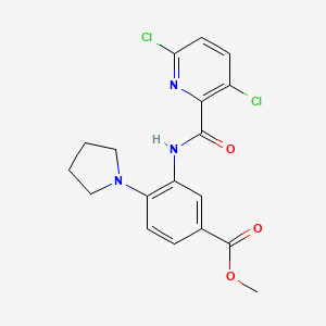 Methyl 3-(3,6-dichloropyridine-2-amido)-4-(pyrrolidin-1-yl)benzoate