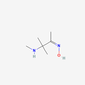 molecular formula C6H14N2O B2659896 (2E)-3-methyl-3-(methylamino)butan-2-one oxime CAS No. 90713-76-1