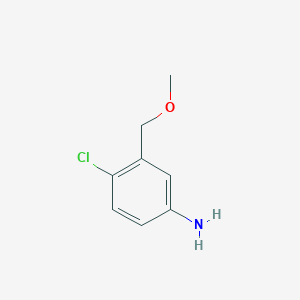 molecular formula C8H10ClNO B2659902 4-Chloro-3-(methoxymethyl)aniline CAS No. 1094675-66-7