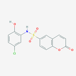 molecular formula C15H10ClNO5S B2659906 N-(5-chloro-2-hydroxyphenyl)-2-oxo-2H-chromene-6-sulfonamide CAS No. 1170655-93-2