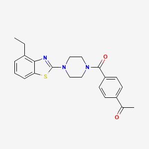 1-(4-(4-(4-Ethylbenzo[d]thiazol-2-yl)piperazine-1-carbonyl)phenyl)ethanone