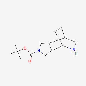 molecular formula C14H24N2O2 B2659926 叔丁基 4,8-二氮杂三环[5.2.2.0,2,6]十一碳酸酯 CAS No. 2060020-48-4