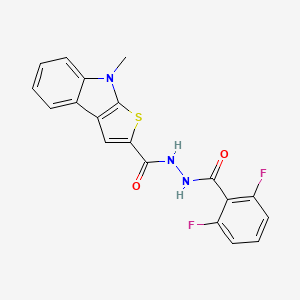 N'-(2,6-difluorobenzoyl)-8-methyl-8H-thieno[2,3-b]indole-2-carbohydrazide
