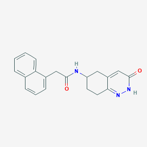 2-(naphthalen-1-yl)-N-(3-oxo-2,3,5,6,7,8-hexahydrocinnolin-6-yl)acetamide