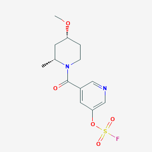 3-Fluorosulfonyloxy-5-[(2R,4R)-4-methoxy-2-methylpiperidine-1-carbonyl]pyridine