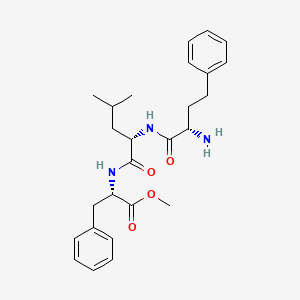 (S)-methyl 2-((S)-2-((S)-2-amino-4-phenylbutanamido)-4-methylpentanamido)-3-phenylpropanoate