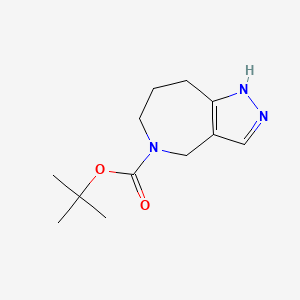 molecular formula C12H19N3O2 B2659950 叔丁基 4,6,7,8-四氢吡唑并[4,3-c]吖啶-5(2H)-羧酸酯 CAS No. 1935900-29-0
