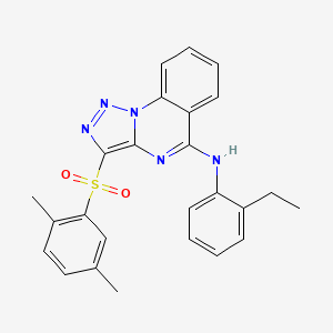 molecular formula C25H23N5O2S B2659959 PSTQ Analog, 3{8,31} CAS No. 899761-37-6